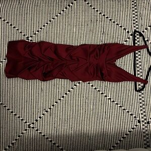 Beautiful wine red cocktail dress